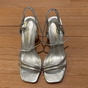 Dream Pairs Metallic Silver Heels